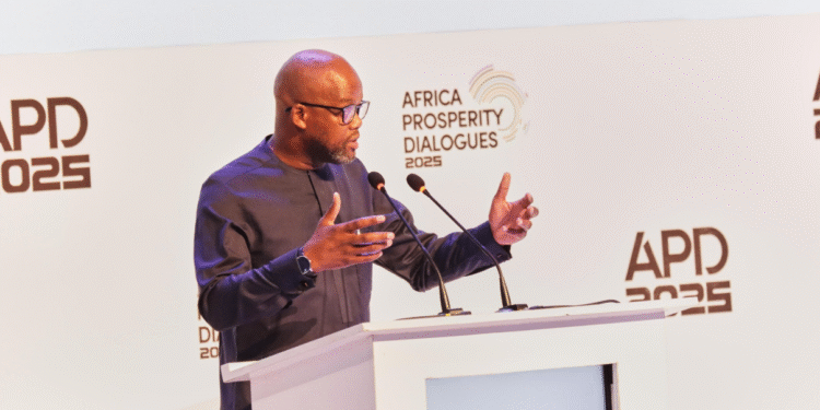 Wamkele Mene, AfCFTA secretary-general, speaks at Africa Prosperity Dialogues 2025 in Accra, Ghana.