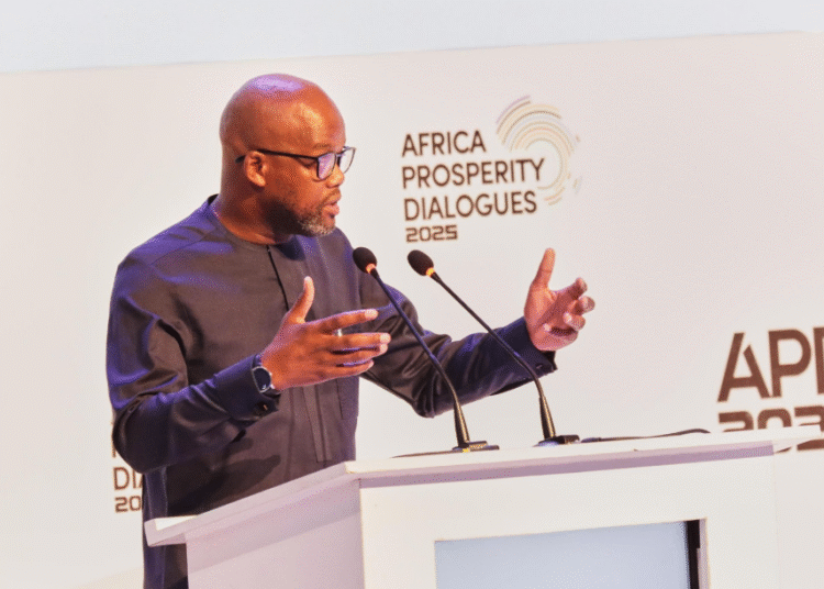 Wamkele Mene, AfCFTA secretary-general, speaks at Africa Prosperity Dialogues 2025 in Accra, Ghana.
