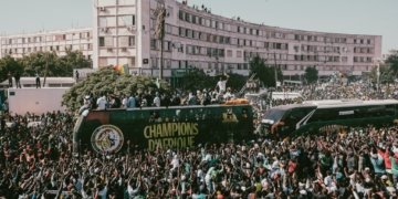 Dakar’s Streets Overflow as Lions of Teranga Parade African Cup of Nations Trophy