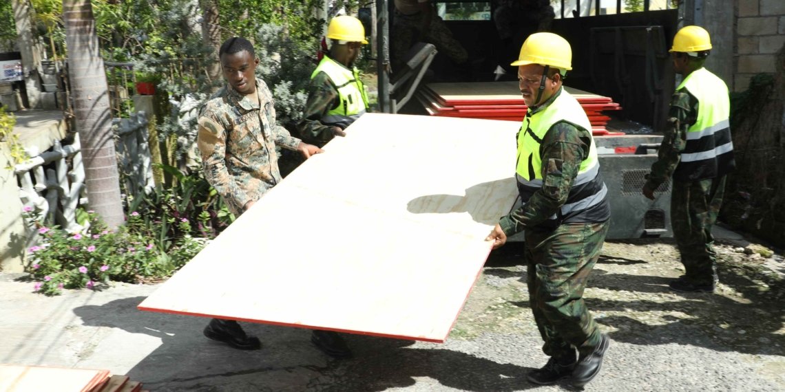 Rwanda Defence Force Engineers Begin Joint Housing Repairs in Jamaica
