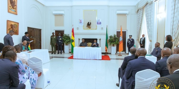Ghana, Zambia Strike 10 Deals, Approve Visa-Free Travel